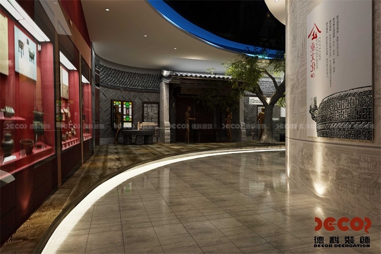 在企業(yè)展廳設(shè)計(jì)中，如何合理運(yùn)用展示墻或展示架？